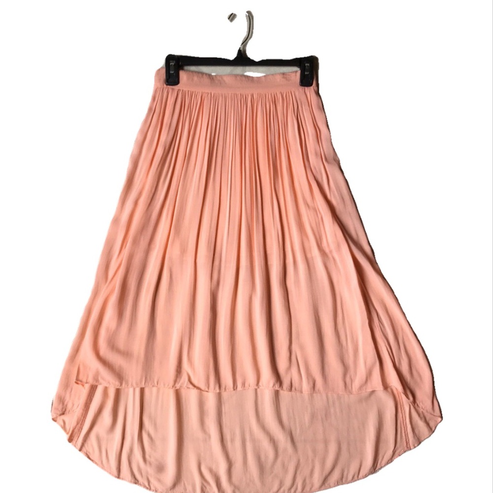 🔥 Peach Pink High-Low Midi/Maxi Skirt - XS 🔥